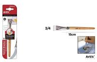 Płaski pędzel 3/4 do szablonów. Wydawca: Artix. SmakLiter.pl Opakowanie Płaski pędzel 3/4 do szablonów