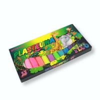Plastelina 12 kolorów fluo. Wydawca: PENWORD. SmakLiter.pl Opakowanie Plastelina 12 kolorów fluo