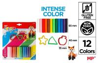 Opakowanie Plastelina 12 kolorów + foremki