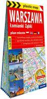 Okładka książki Plastic map Warszawa, Łomianki, Ząbki mapa lam