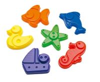 Opakowanie PLASTO Zestaw 6 dużych foremek 9-12 cm Różne kolory