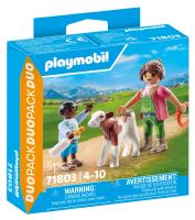 Opakowanie Playmobil Gospodyni wiejska z dzieckiem i cielakiem 71803