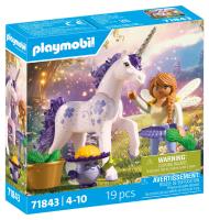 Opakowanie Playmobil Jednorożec do kolekcjonowania Lucky Lavender z wróżką 71843
