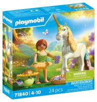 Opakowanie Playmobil Jednorożec do kolekcjonowania Rainbow Flower z wróżką 71840