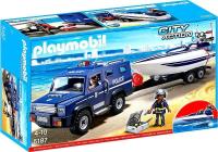 Opakowanie Playmobil Pojazd terenowy policji z motorówką 5187