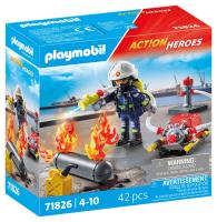Opakowanie Playmobil Strażak z pompą wodną 71826