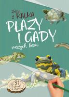 Płazy i gady naszych lasów. Zeszyt z kalką. Autor: Katarzyna Kopiec-Sekieta. SmakLiter.pl Okładka książki Płazy i gady naszych lasów. Zeszyt z kalką
