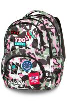 Opakowanie Plecak młodziezowy Coolpack Dart L Camo Pink Badges