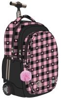 Opakowanie Plecak na kółkach 4 komorowy TB1 Pink Checkered