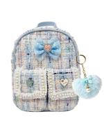 Opakowanie Plecak z brelokiem pomponem niebieski