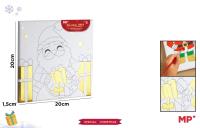 Opakowanie Płótno do malowania złocone - prezenty 20x20cm