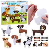 Opakowanie Pluszaki do szycia filcowe Pieski DIY 6szt