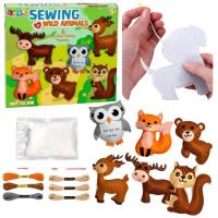 Opakowanie Pluszaki do szycia filcowe Zwierzęta leśne DIY 6sz