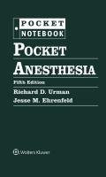 Okładka książki Pocket Anesthesia