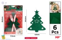 Opakowanie Podkładka na sztuśce świąteczna - choinka