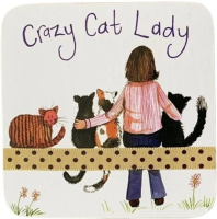 Opakowanie Podkładka pod kubek C153 Crazy Cat Lady Kociara