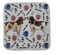 Podkładka pod kubek C248 Psy i kawa. Wydawca: Alex Clark. SmakLiter.pl Opakowanie Podkładka pod kubek C248 Psy i kawa