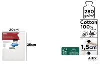 Podobrazie 20x25x1,5cm 280G/m2. Wydawca: Artix. SmakLiter.pl Opakowanie Podobrazie 20x25x1,5cm 280G/m2