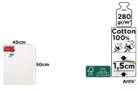 Podobrazie 40x50x1,5cm 280G/m2. Wydawca: Artix. SmakLiter.pl Opakowanie Podobrazie 40x50x1,5cm 280G/m2