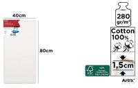 Podobrazie 40x80x1,5cm 280G/m2. Wydawca: Artix. SmakLiter.pl Opakowanie Podobrazie 40x80x1,5cm 280G/m2