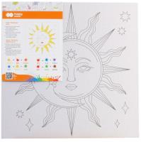 Opakowanie Podobrazie bawełniane z nadrukiem Kosmos 25x25 tablica MDF Happy Color