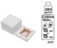 Podobrazie mini 15x15cm 280g/m2. Wydawca: Artix. SmakLiter.pl Opakowanie Podobrazie mini 15x15cm 280g/m2