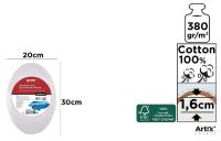 Opakowanie Podobrazie owalne 20x30x1,6cm 380g/m2