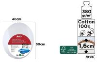 Podobrazie owalne 40x50x1,6cm 380G/m2. Wydawca: Artix. SmakLiter.pl Opakowanie Podobrazie owalne 40x50x1,6cm 380G/m2