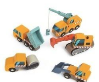 Pojazdy budowlane drewniane 5szt. Wydawca: Tender Leaf Toys. SmakLiter.pl Opakowanie Pojazdy budowlane drewniane 5szt