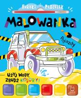 Pojazdy. Farbki i pędzelek. Autor: Podgórska Anna. SmakLiter.pl Okładka książki Pojazdy. Farbki i pędzelek
