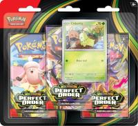 Opakowanie Pokémon TCG: Mega Evolution - Perfect Order - 3-Pack Blister Bundle