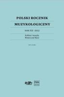 Okładka książki Polski Rocznik Muzykologiczny T.20 2022
