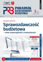 Poradnik Rachunkowości Budżetowej 3/2022. Autor: Gąsiorek Krystyna. SmakLiter.pl Okładka książki Poradnik Rachunkowości Budżetowej 3/2022