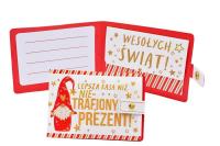 Opakowanie Portfelik Boże Narodzenie Mikołajek