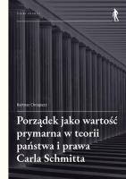 Okładka książki Porządek jako wartość prymarna w teorii państwa..