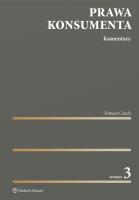 Okładka książki Prawa konsumenta. Komentarz