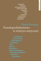 Okładka książki Prawdopodobieństwo w retoryce antycznej