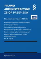 Okładka książki Prawo administracyjne. Zbiór przepisów. 2026