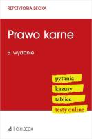 Prawo karne. Pytania. Kazusy. Tablice. Testy online. Autor:   Praca zbiorowa. SmakLiter.pl Okładka książki Prawo karne. Pytania. Kazusy. Tablice. Testy online