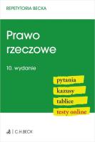 Prawo rzeczowe. Pytania. Kazusy. Tablice. Testy online. Autor:   Praca zbiorowa. SmakLiter.pl Okładka książki Prawo rzeczowe. Pytania. Kazusy. Tablice. Testy online