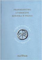 Okładka książki Prawodawstwo liturgiczne Kościoła w Polsce