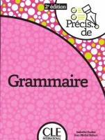 Precis de grammaire. Autor:   Praca zbiorowa. SmakLiter.pl Okładka książki Precis de grammaire