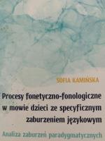 Okładka książki Procesy fonetyczno-fonologiczne w mowie dzieci...