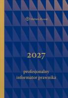 Okładka książki Profesjonalny Informator Prawnika 2027 granat B5