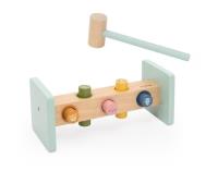 Przebijanka z młotkiem drewniana. Wydawca: Trixie Baby. SmakLiter.pl Opakowanie Przebijanka z młotkiem drewniana