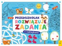 Okładka książki Przedszkolak rozwiązuje zadania. Zeszyt niebieski