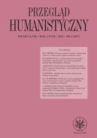 Opakowanie Przegląd Humanistyczny 2024/4 (487)