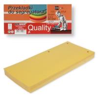 Opakowanie Przekładki do segregatora 100szt gold
