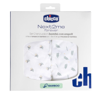 Prześcieradło Next2Me Forever bambus greenery 2szt. Wydawca: Chicco. SmakLiter.pl Opakowanie Prześcieradło Next2Me Forever bambus greenery 2szt