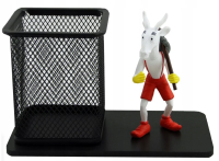 Przybornik biurkowy z figurką: Koziołek idący. Wydawca: Tisso Toys. SmakLiter.pl Opakowanie Przybornik biurkowy z figurką: Koziołek idący